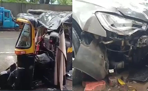 मुंबई में एक और हिट एंड रन का एक और केस आया सामने, ऑडी कार ने 2 ऑटो रिक्शा को टक्कर मारी, 4 लोग घायल