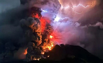 इंडोनेशिया के रुआंग में ज्वालामुखी में 24 घंटे में हुए 5 बड़े विस्फोट, सुनामी का खतरा